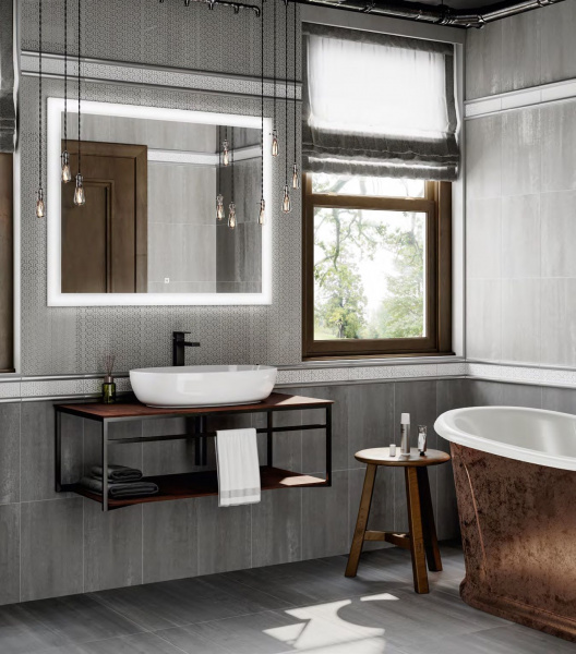 Керамическая плитка настенная Kerama Marazzi Милан Ломбардиа серый 25x40x8, 6398