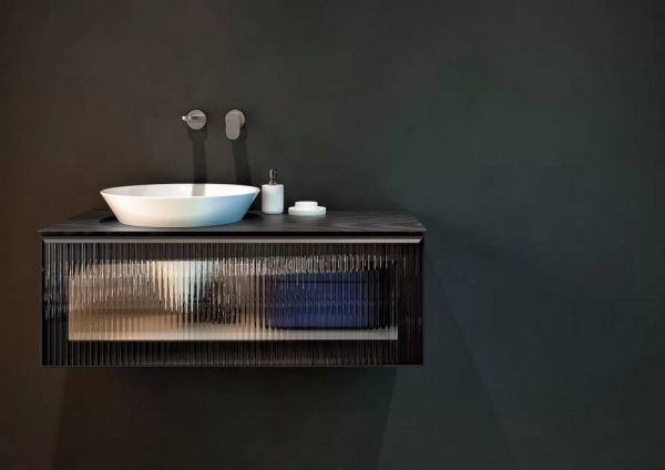 Столешница Kerama Marazzi Манифик вуд 100 см, чёрный, CO5.KM6012G0291R\100