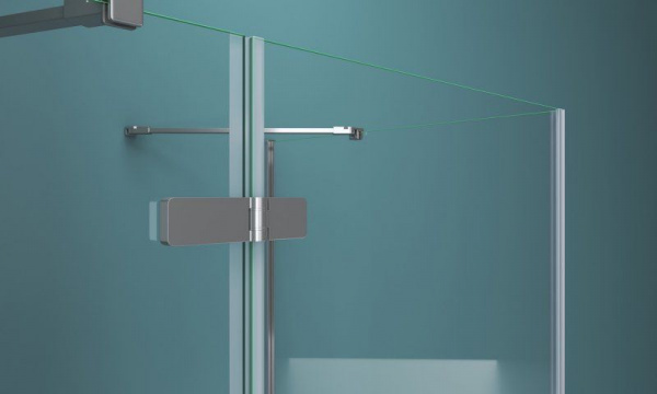 Душевая кабина BelBagno Kraft 120x80 прозрачное стекло, хром левый, KRAFT-AH-12-120/80-C-Cr-L