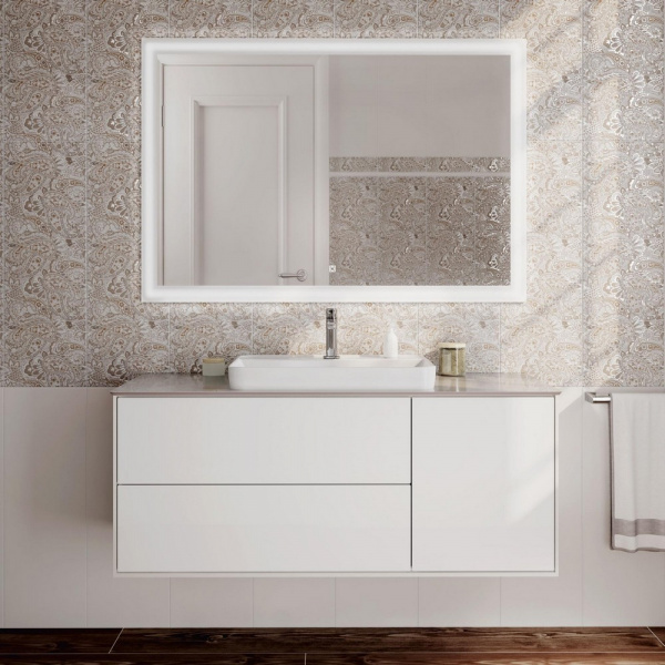Столешница Kerama Marazzi Про Чементо 100 см, серый светлый натуральный, KM6012G0501RP100Tc2