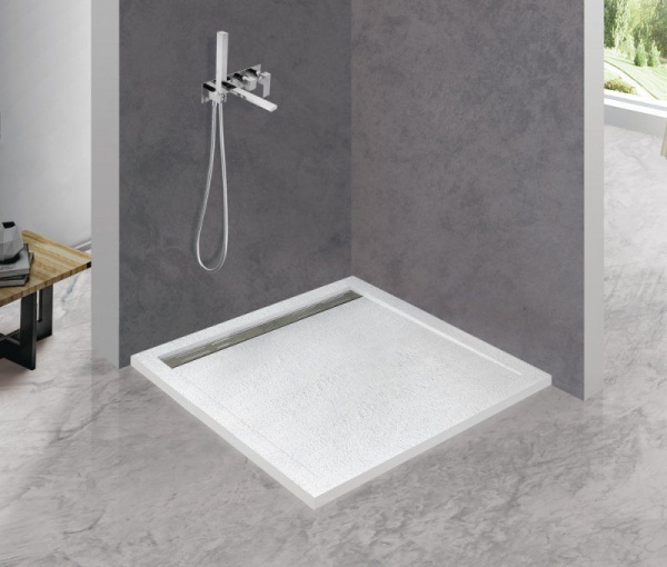 Душевой поддон Cezares 100*100*3 см, белый,  TRAY-AS-A-100-30-W