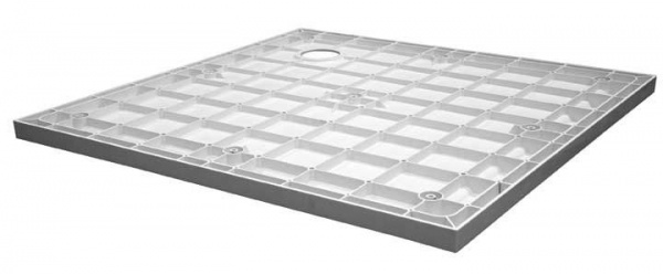 Поддон для душа Cezares из стеклокомпозита (SMC) квадратный         1000x1000x35, TRAY-M-A-100-35-W