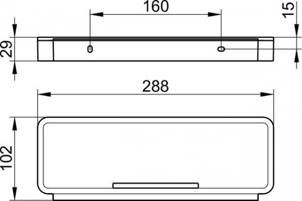 Корзинка для душа Keuco Plan, хром, 14959010051