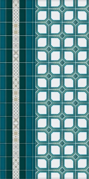 Декор Kerama Marazzi Клемансо 7,4х15 орнамент STG\A618\16000