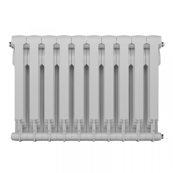 Радиатор биметаллический Royal Thermo BiLiner 500 /Bianco Traffico - 10 секций, белый, RTBBT50010