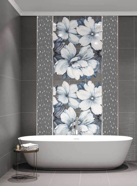 Декор Azori DEVORE INDIGO GEOMETRIA 31,5*63 1с, 587162001