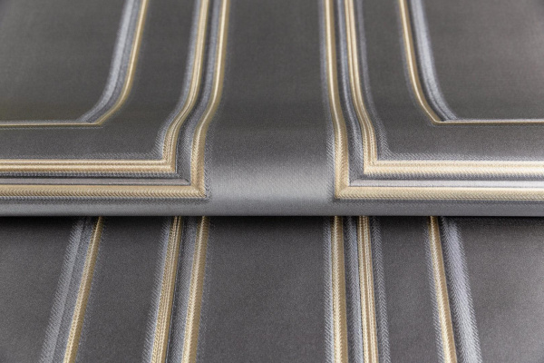 Обои виниловые Kerama Marazzi Буазери мотив, чёрный, KM6705