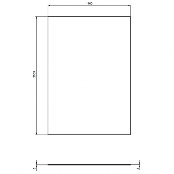 Душевая стенка Ideal Standard I.Life WetRoom Dual 140 см, T4877EO