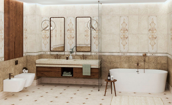 Керамическая плитка настенная Eurotile Ceramica Anika olive 30*60