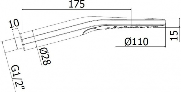 Ручной душ Paffoni Sofia (ZDOC122CR + ZSUP010CR + ZFLO018CR)