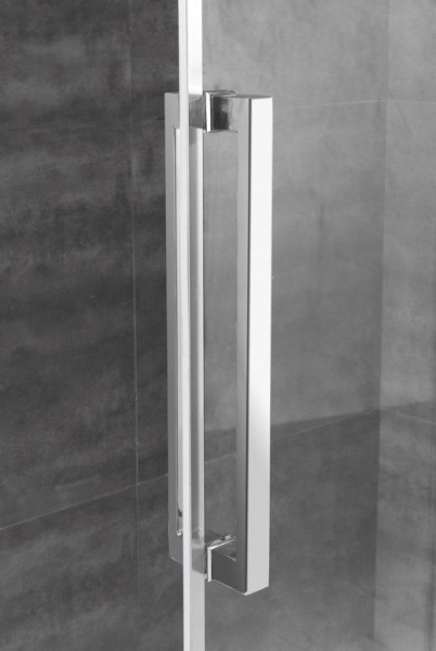 Душевая кабина Cezares Lux Soft 150*90*200 см, прозрачное стекло, хромированный профиль, LUX-SOFT-W-