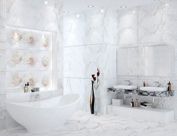 Керамическая плитка настенная Eletto Ceramica CALACATTA LIGHT 24,2*70,0 1с, 506891201