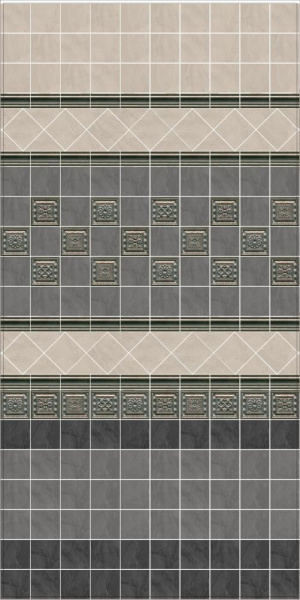 Полотно Kerama Marazzi Дегре беж, 30х40 из 12 частей 9,9х9,9 1298