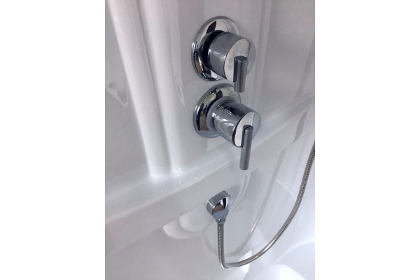 Гидромассажный бокс Royal Bath  120х80х217, матовое стекло, белый профиль, левая, RB 8120BP2-M-L