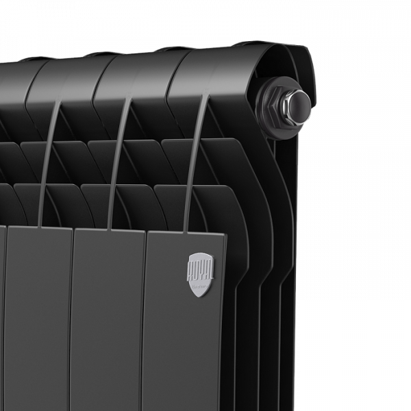 Радиатор биметаллический Royal Thermo BiLiner 350 /Noir Sable - 8 секций, черный графитовый, RTBNS35
