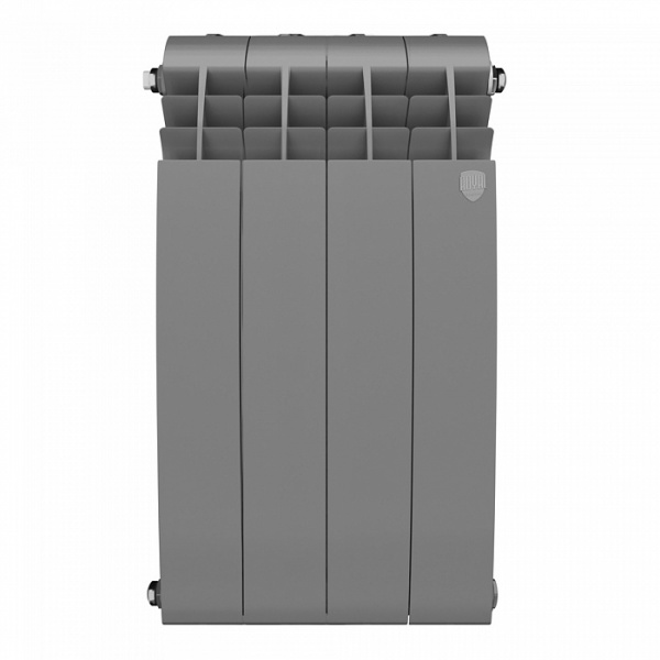 Радиатор биметаллический Royal Thermo BiLiner 500 /Silver Satin - 4 секции, серебристый, RTBSS50004