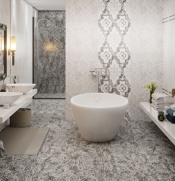 Вставка Axima "Венеция" D (300х600) серый, А31830123456789