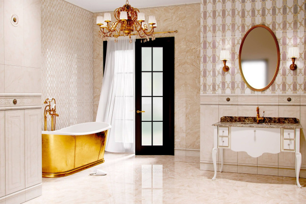 Керамическая плитка настенная Eurotile Ceramica ERMITAGE LIGHT (панель) 29,5х89,5, 583 EMM1BG