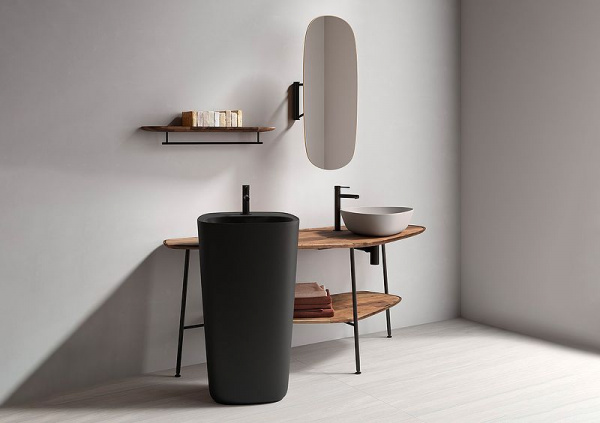 Смеситель для раковины Vitra Origin, черный матовый, A4255736
