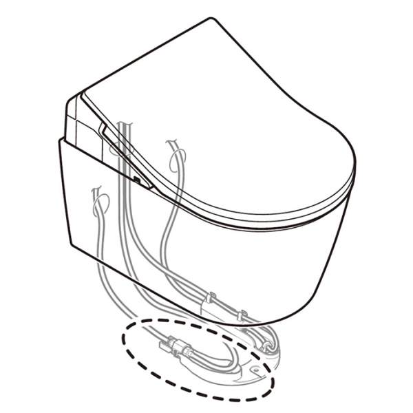 Мини-шаровый кран Toto RX/SX 3/8 FF для WASHLET, SHXCK99 (нов. арт.SP515011B)