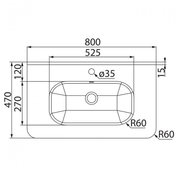 Тумба IDDIS Edifice 80, EDI80W0i95
