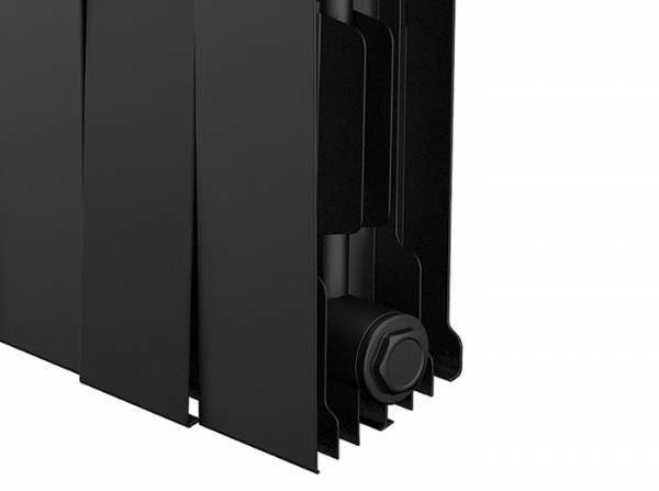 Радиатор биметаллический Royal Thermo PianoForte 200 /Noir Sable - 18 секций, черный графитовый, RTP