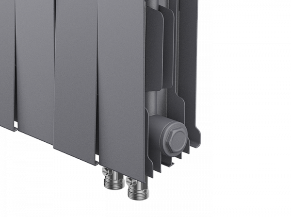 Радиатор биметаллический Royal Thermo PianoForte 200 /Silver Satin VDR - 20 секций, серебристый, RTP