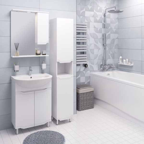 Зеркало-шкаф Aqua de Marco Виктория, 60см, белый, правый, 1060CVIC/R