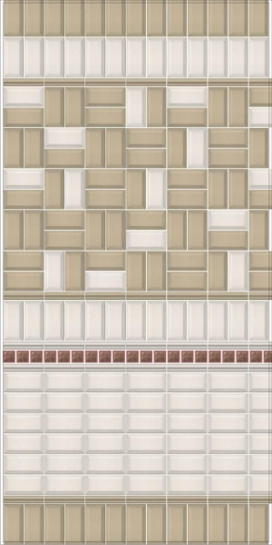 Декор Kerama Marazzi Клемансо 7,4х15 орнамент STG\A616\16000