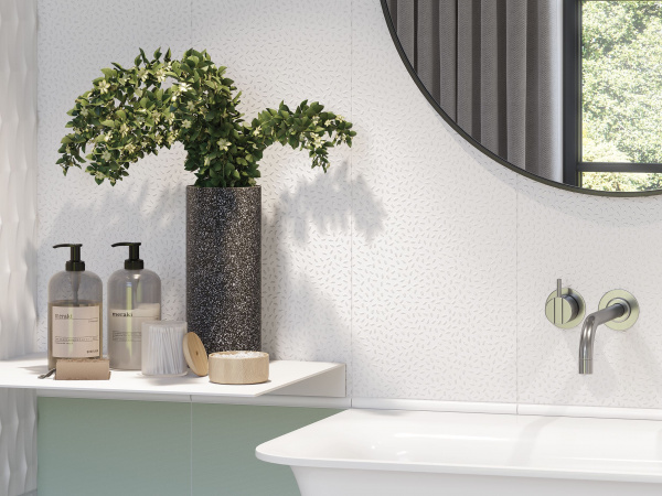 Настенный бордюр Meissen Keramik Trendy  белый 1,6x25 TY1C051