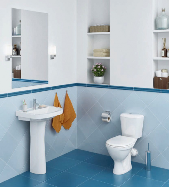 Унитаз-компакт Santeri Pro белый, 1.P215.5.S00.00B.F