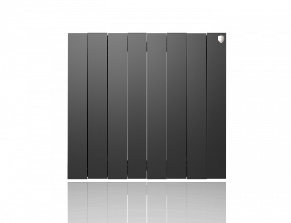 Радиатор биметаллический Royal Thermo PianoForte 500 new/Noir Sable - 8 секций, черный графитовый, R