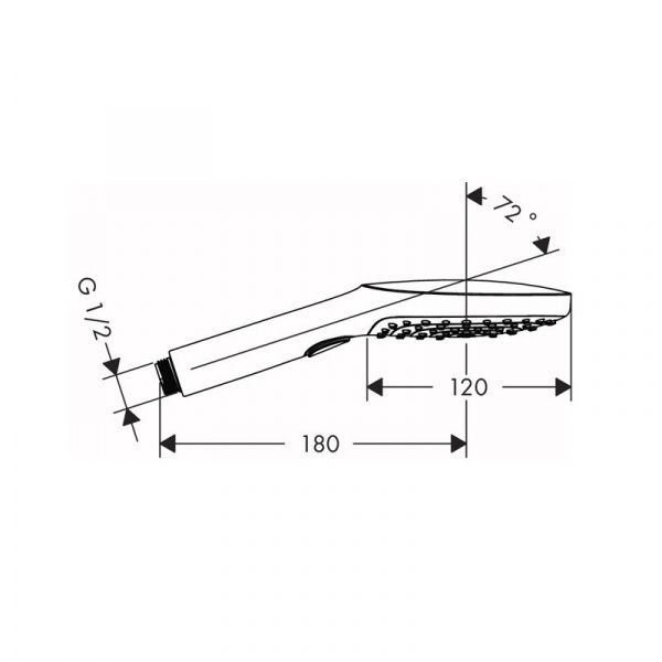 Душевая лейка Hansgrohe Raindance Select 120 Air 3jet, золото, 26520990