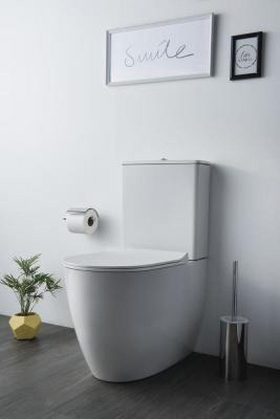 Унитаз-компакт Vitra Sento Rim-ex, с крышкой дюропласт, микролифт, белый, 9830B003-7203