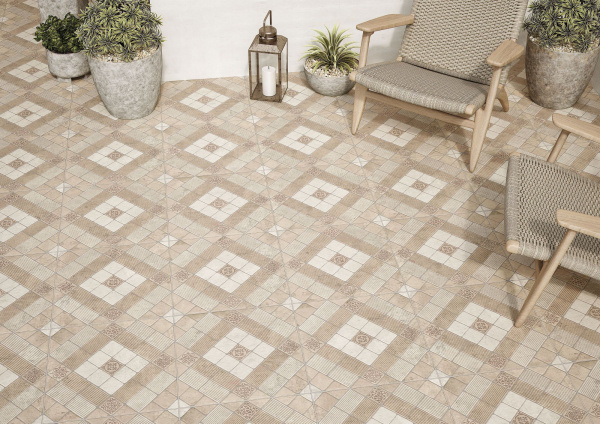 Керамическая плитка настенная CIFRE ceramica MALMO BEIGE RG MATE ANTISLIP 45X45