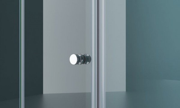 Душевая дверь BelBagno 1450x1950, прозрачное стекло, хромированный профиль, ALBANO-BS-13-80+70-C-Cr