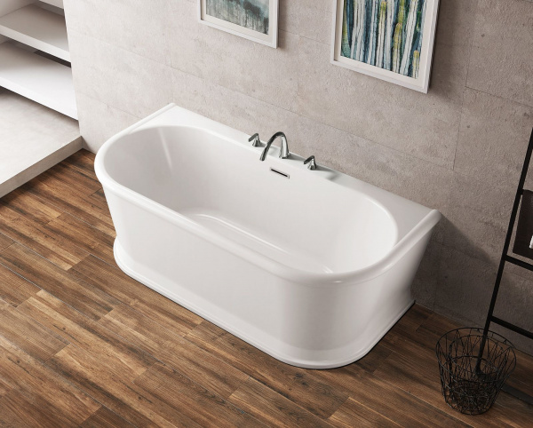 Ванна акриловая BelBagno 170*80 см, белая, BB408-1700-800