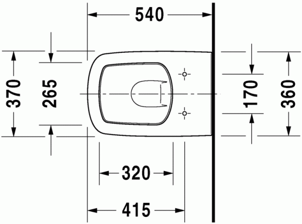 Унитаз подвесной Duravit DuraStyle с ободком, белый, 2536090000