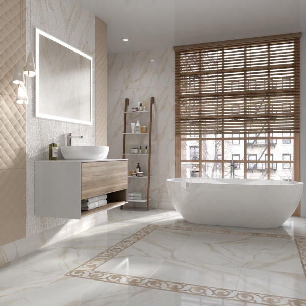 Бордюр напольный Kerama Marazzi Милан Карелли наборный 60x15,5x11, ID122