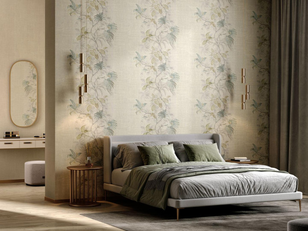 Обои виниловые Kerama Marazzi Оранжерея мотив, белый, KM6301