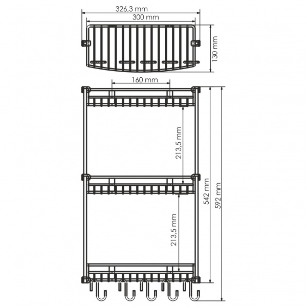 Полка WasserKRAFT , K-1433
