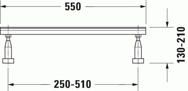 Ножки для ванны Duravit (2 шт.), 790100000000000