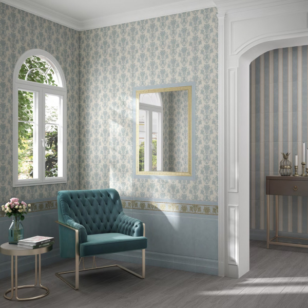 Бордюр Kerama Marazzi Милан Борромео беж светлый 25x4x11, BOA006