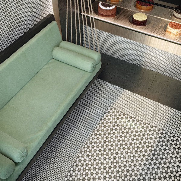 Декор Kerama Marazzi Фреджио 3 20х20 черно-белый, VT\A296\SG1544N