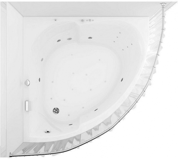 Карниз для ванны Aquanet Malta полукруглый 150х150