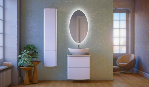 Зеркало Raval Moon 60 с подсветкой, Moo.02.60/W