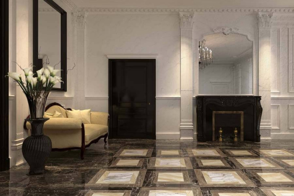Бордюр напольный Atlas Concorde Supernova Marble Woodstone Champagne Listello Lappato 7,3х59х1