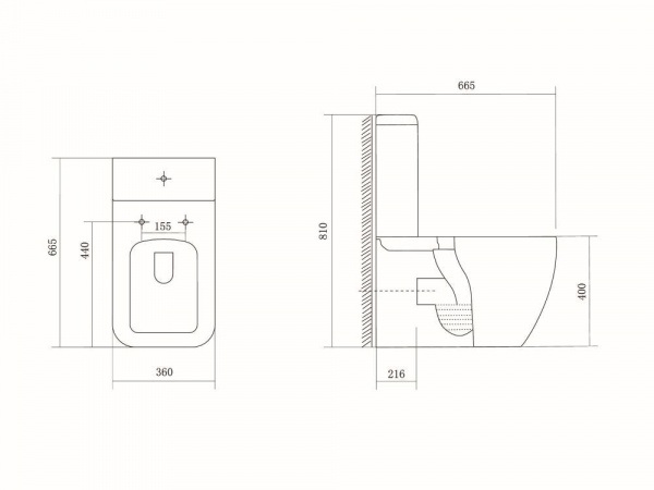 Унитаз-компакт Aquatek Либра с сиденьем Soft Close, AQ1263-00