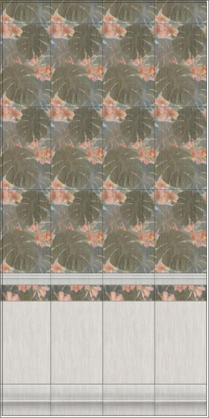 Плинтус Kerama Marazzi Пальмовый лес беж светлый 25x15 FMB017