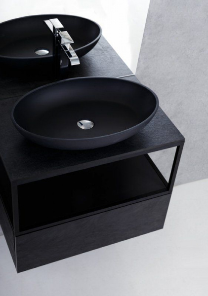 Металлический каркас под раковину Cezares CADRO 70x46x30, CADRO-70/46/30-1C-SO-MET Nero